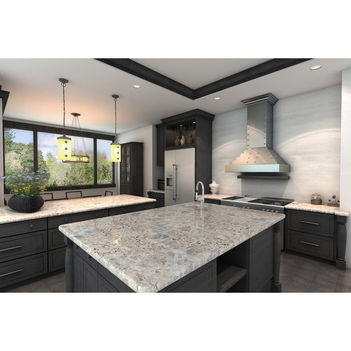 ZLINE 48 in. Ducted Vent Designer Series Wall Mount Range Hood in Satin Stainless Steel (655-4SSSS-48)