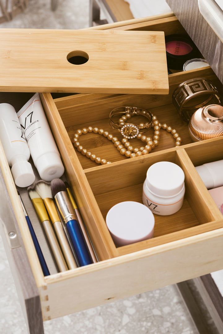 Columbia 59" Double Wall Mount Vanity, Ash Gray, Brushed Nickel w/ Glossy White Composite Stone Top