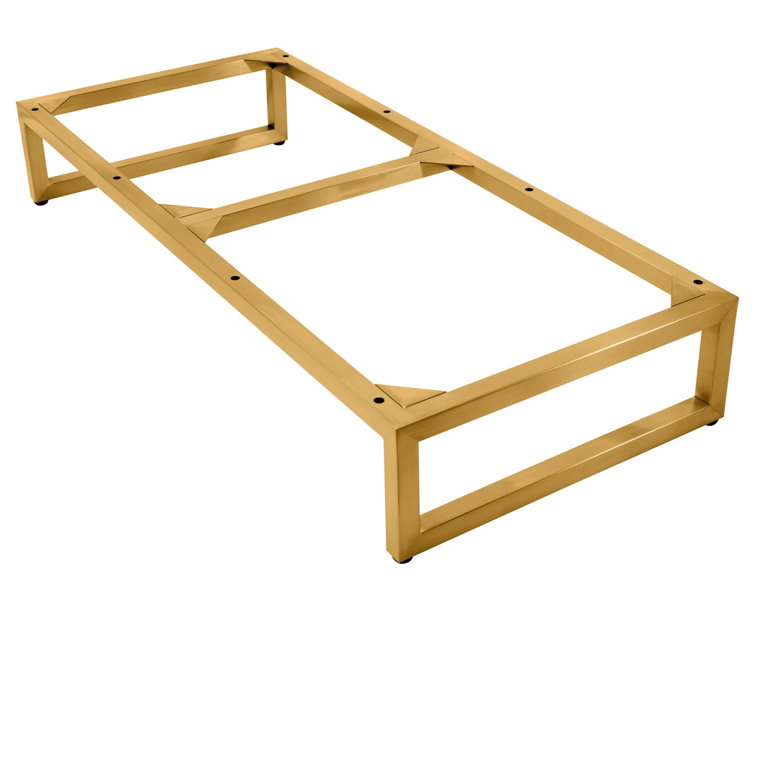 Alicante' 39.5" Stainless Steel Base, Radiant Gold