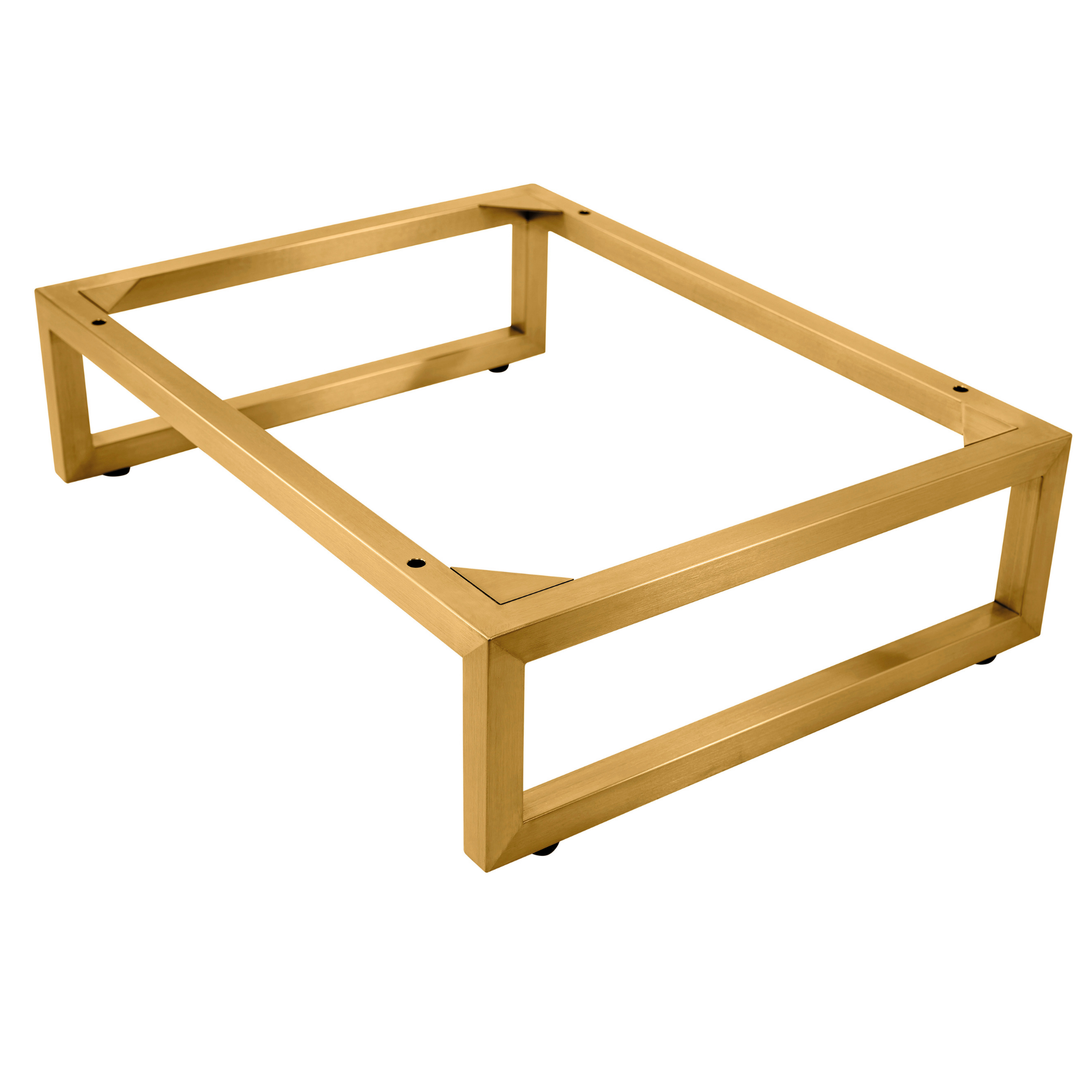 Alicante' 24" Stainless Steel Base, Radiant Gold