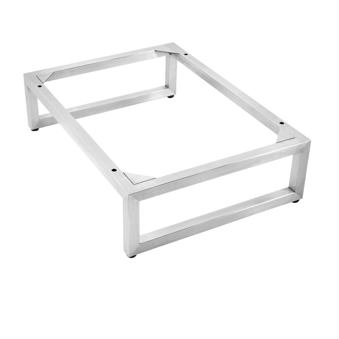 Alicante' 24" Stainless Steel Base, Brushed Nickel