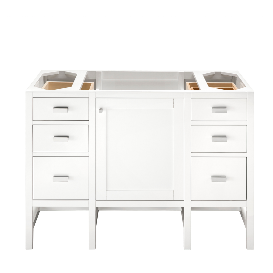 Addison 48" Single Vanity Cabinet, Glossy White