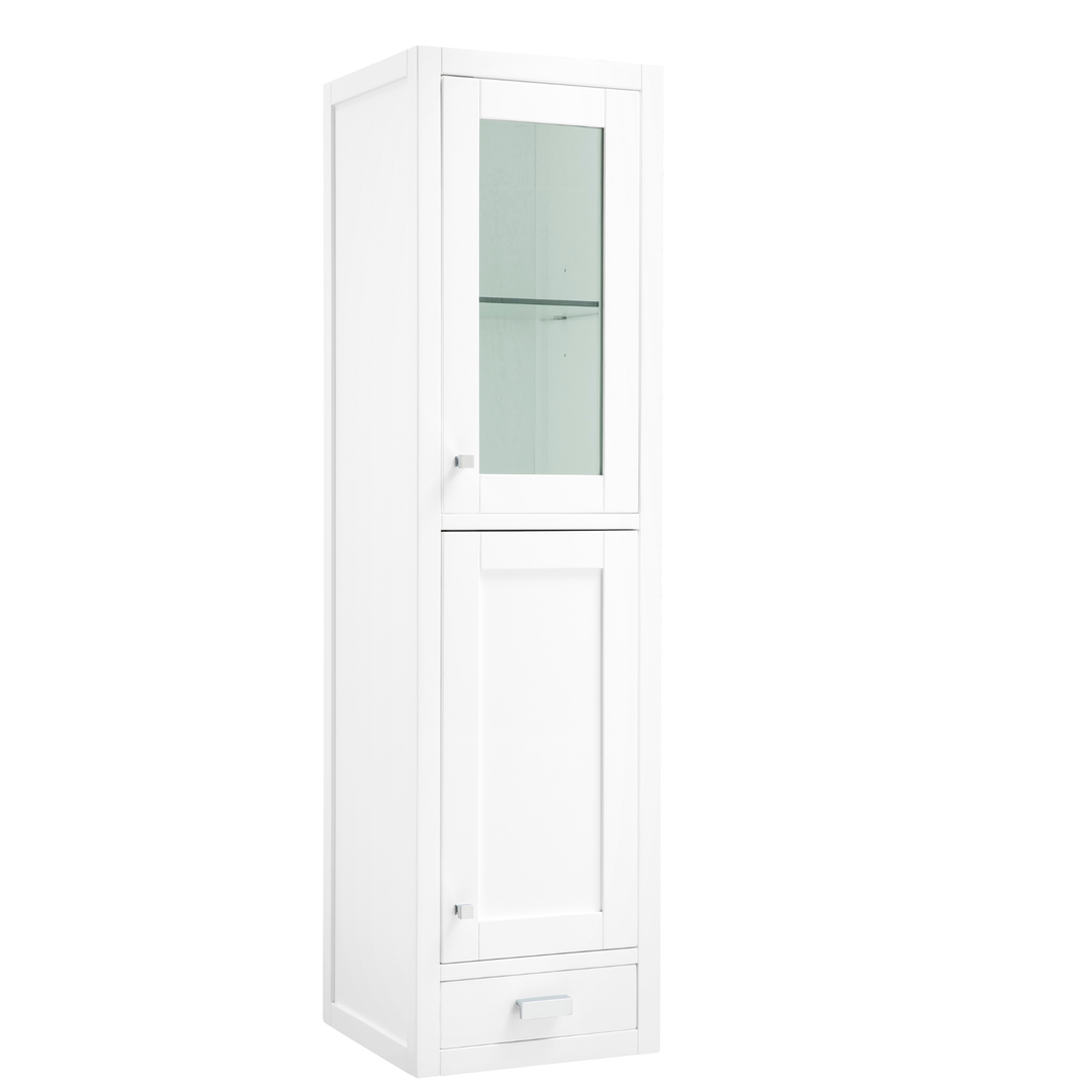 Addison 15" D Grand Tower Hutch - Right, Glossy White