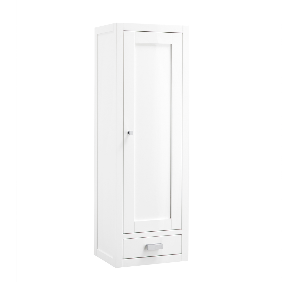 Addison 12" D Petite Tower Hutch - Right, Glossy White