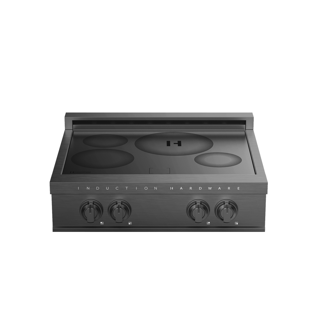 30″ Induction Cooktop – Black Stainless