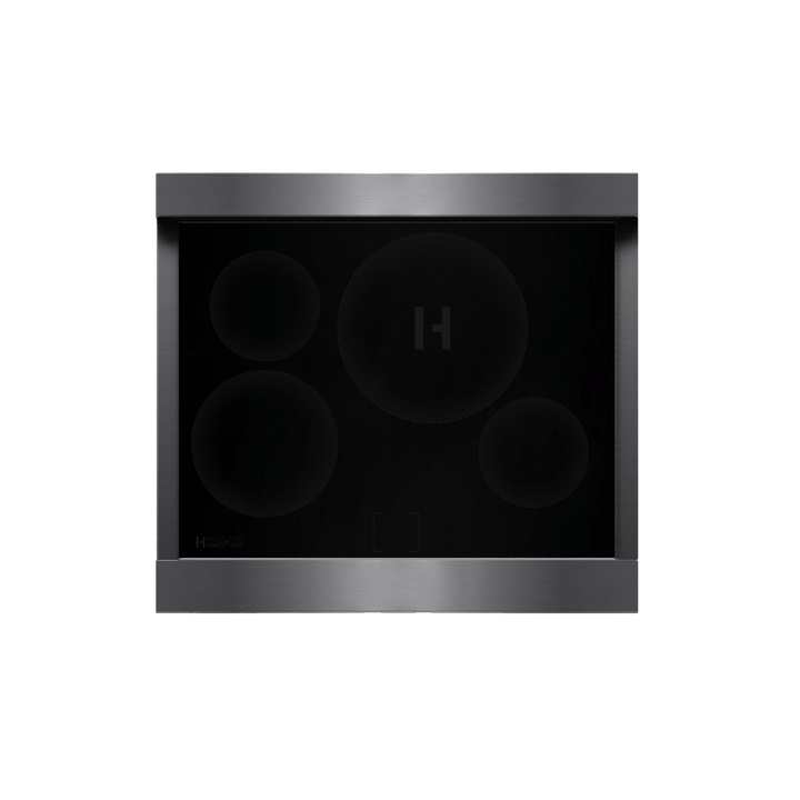 30″ Professional Induction Range – Black Stainless
