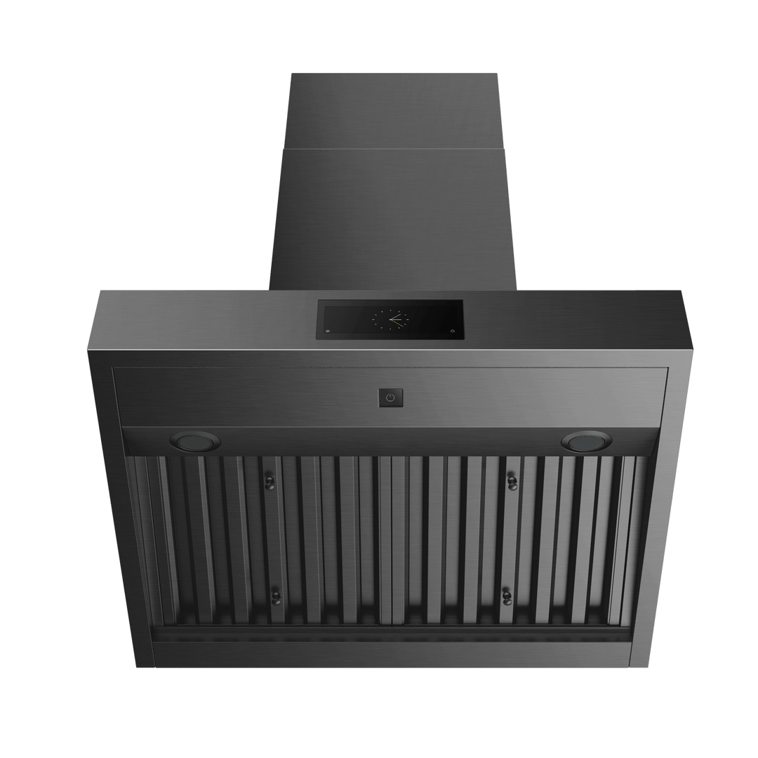 30″ Professional Range Hood – Black Stainless