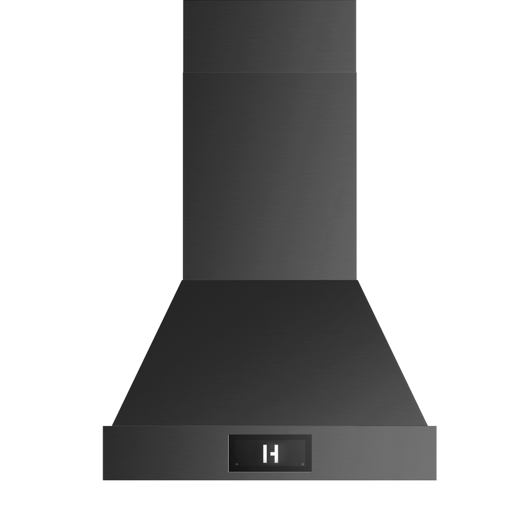 30″ Professional Range Hood – Black Stainless