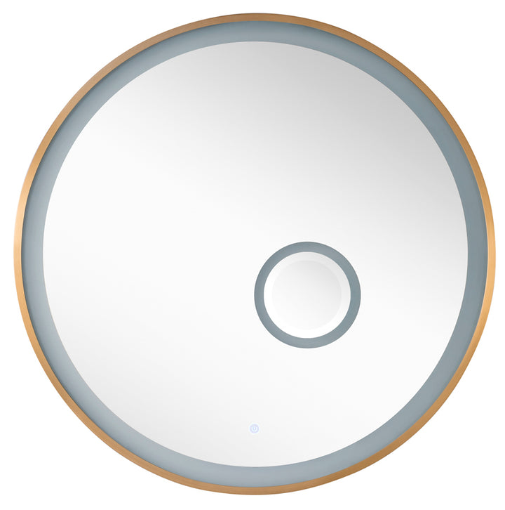 Radiance 36" Mirror, Brushed Gold