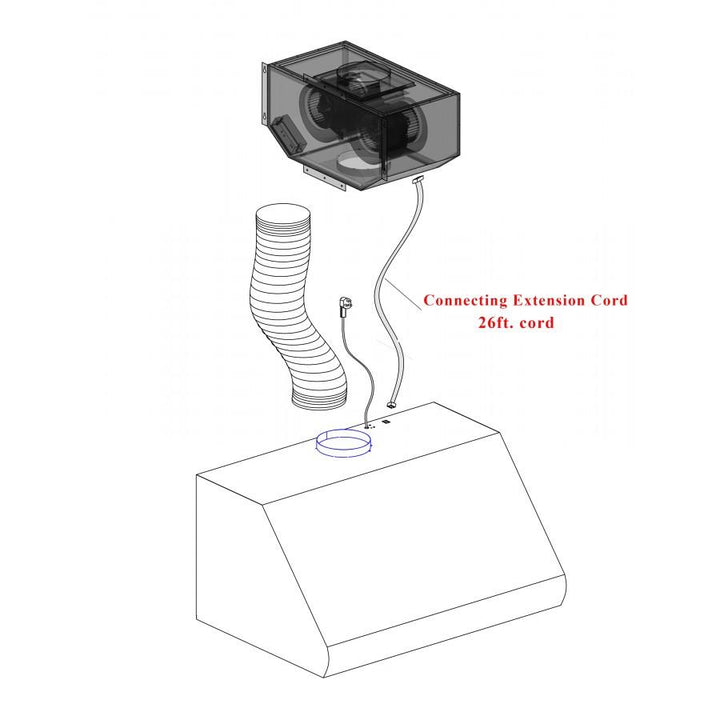36 in. Ducted Island Mount Range Hood with Dual Remote Blower in Stainless Steel (GL2i-RD-36)