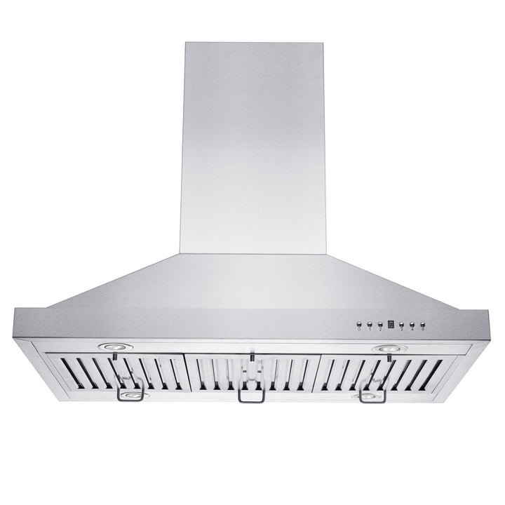 36 in. Ducted Island Mount Range Hood with Dual Remote Blower in Stainless Steel (GL2i-RD-36)