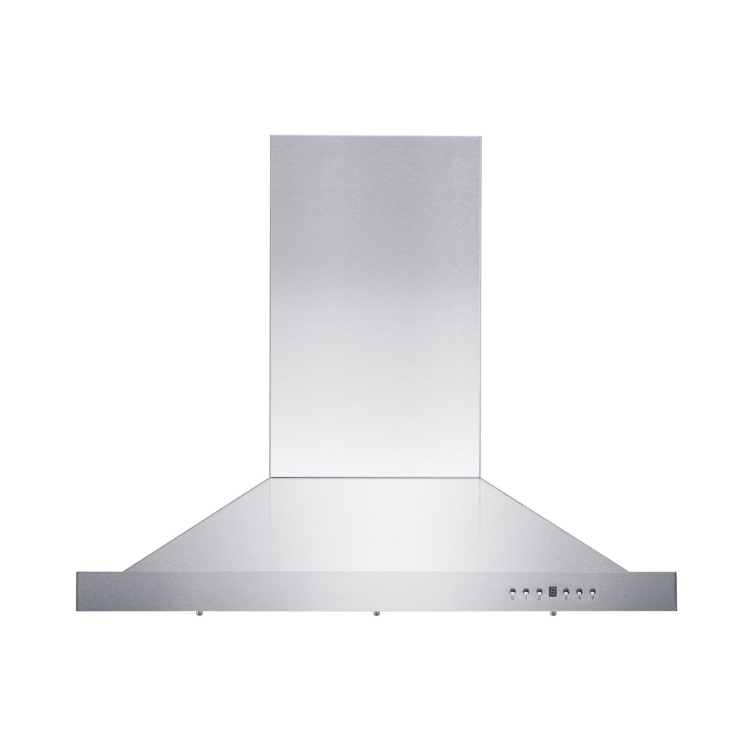 36 in. Ducted Island Mount Range Hood with Single Remote Blower in Stainless Steel (GL2i-RS-36-400)