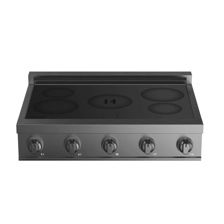36″ Induction Cooktop – Black Steel