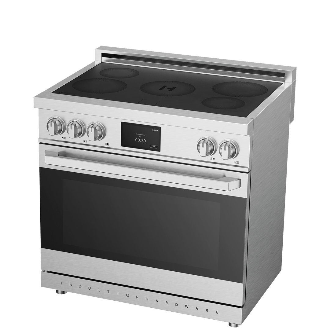 36″ Professional Induction Range – Stainless Steel