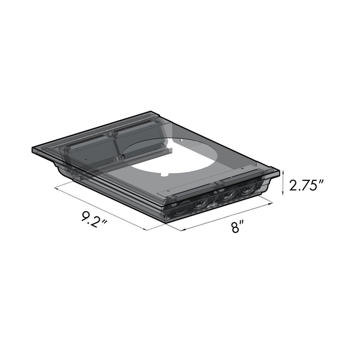 36" ZLINE CrownSoundâ„¢Ducted Vent Wall Mount Range Hood in Black Stainless Steel with Built-in Bluetooth Speakers (BSKBNCRN-BT-36)