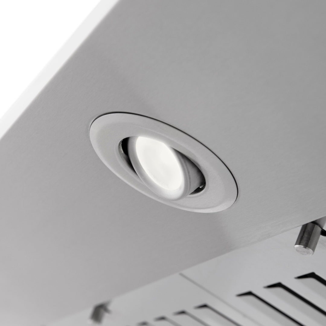 36" ZLINE CrownSoundâ„¢Ducted Vent Wall Mount Range Hood in Stainless Steel with Built-in Bluetooth Speakers (KF2CRN-BT-36)