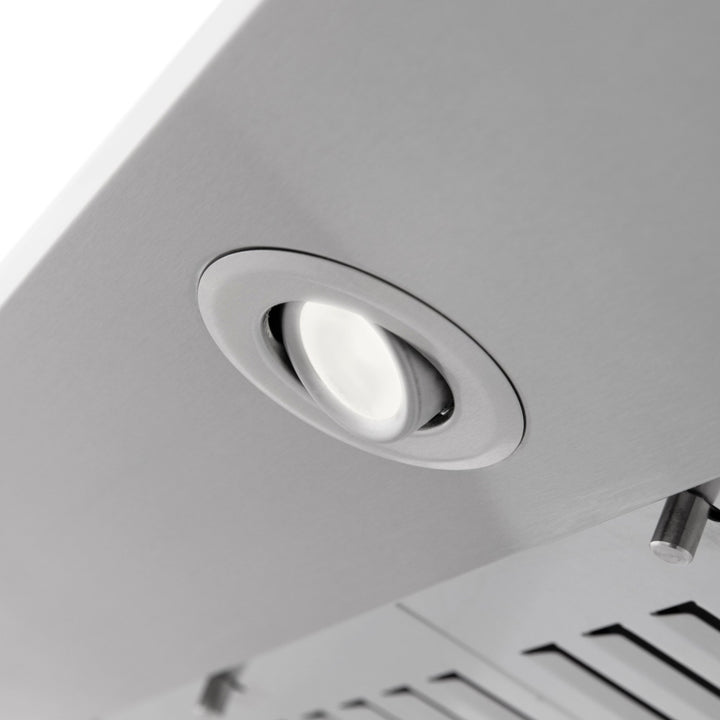 36" ZLINE CrownSoundâ„¢Ducted Vent Wall Mount Range Hood in Stainless Steel with Built-in Bluetooth Speakers (KF2CRN-BT-36)
