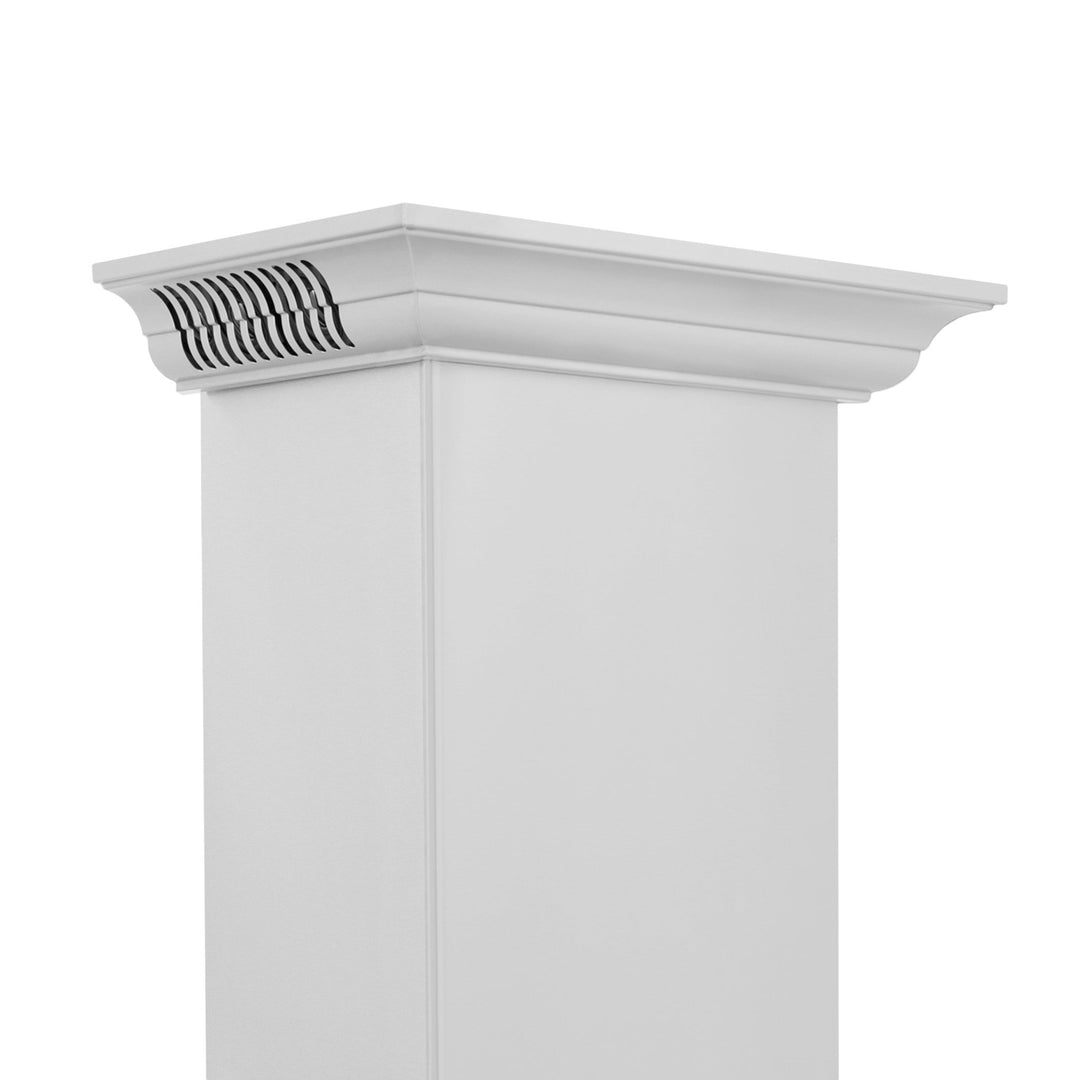 36" ZLINE CrownSoundâ„¢Ducted Vent Wall Mount Range Hood in Stainless Steel with Built-in Bluetooth Speakers (KF2CRN-BT-36)