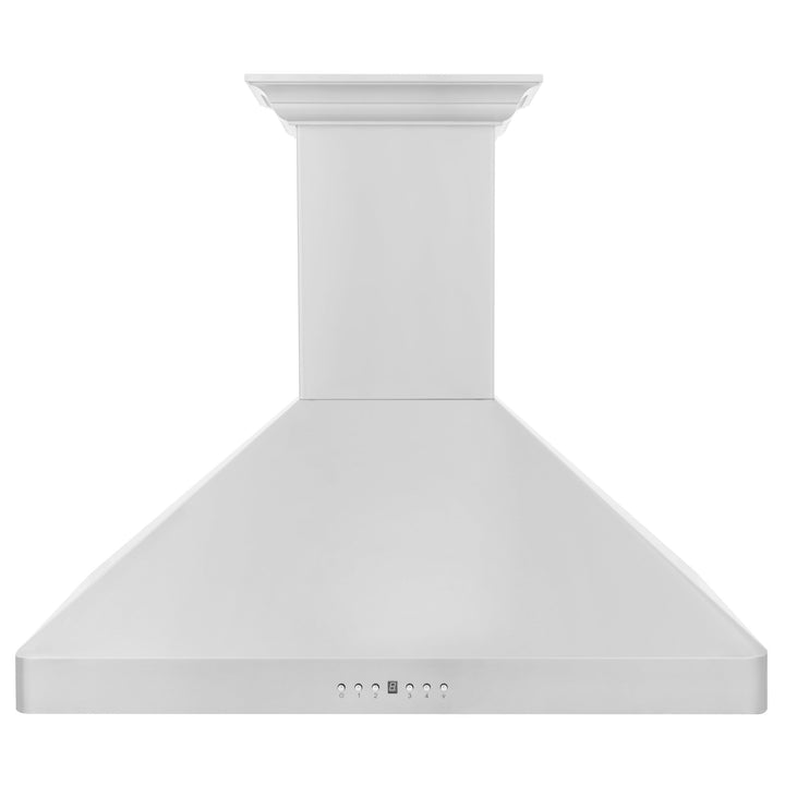 36" ZLINE CrownSoundâ„¢Ducted Vent Wall Mount Range Hood in Stainless Steel with Built-in Bluetooth Speakers (KF2CRN-BT-36)