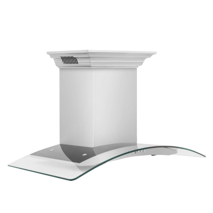 36" ZLINE CrownSoundâ„¢Ducted Vent Wall Mount Range Hood in Stainless Steel with Built-in Bluetooth Speakers (KN4CRN-BT-36)