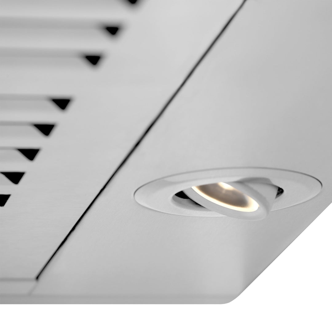 42" ZLINE CrownSoundâ„¢Ducted Vent Wall Mount Range Hood in Stainless Steel with Built-in Bluetooth Speakers (KBCRN-BT-42)