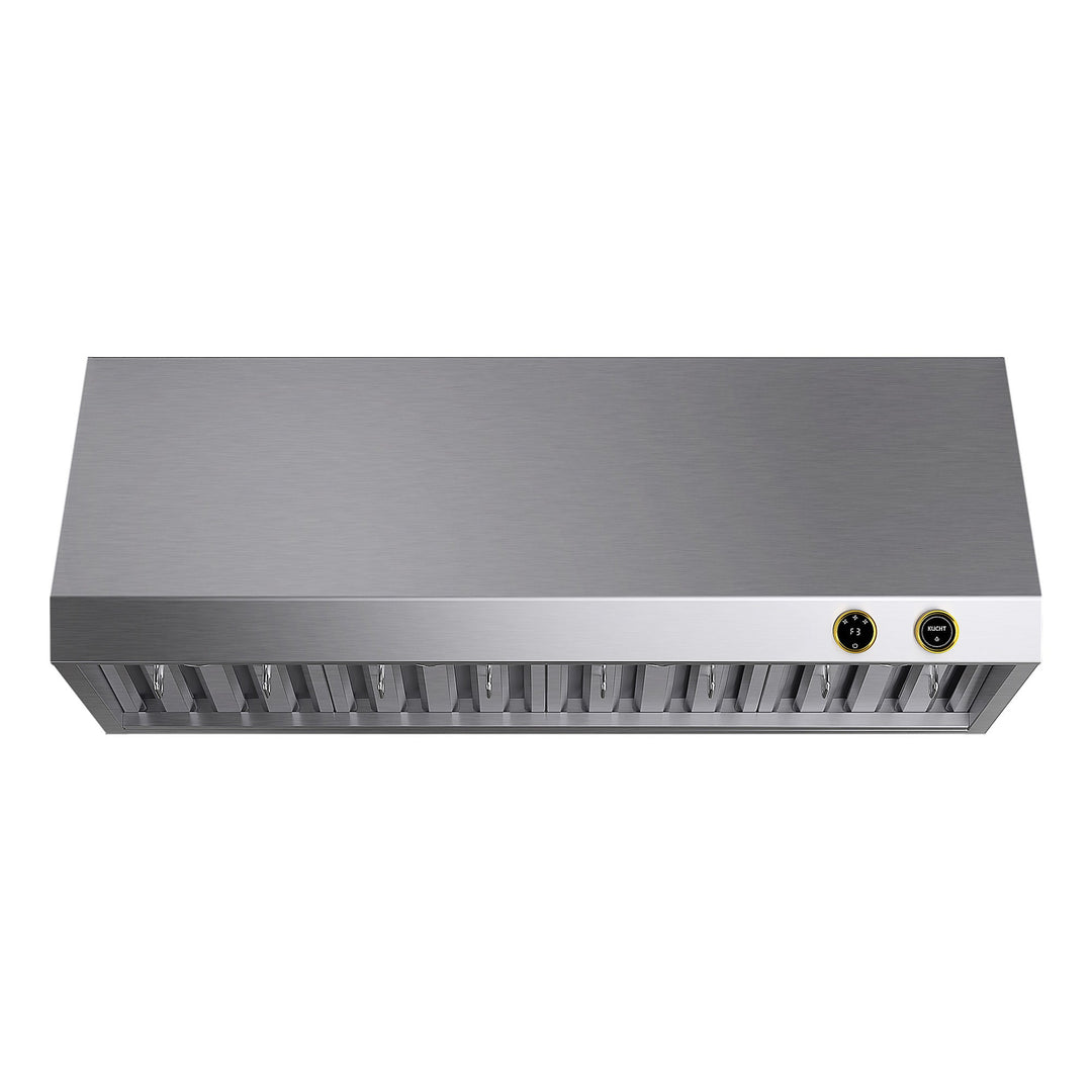 48 in. 900 CFM Ducted Under Cabinet Range Hood in Stainless Steel with Gold Accents and Digital Controls
