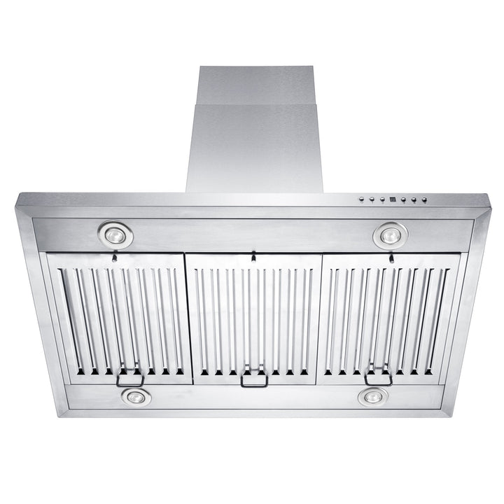 48 in. Ducted Island Mount Range Hood with Dual Remote Blower in Stainless Steel (GL2i-RD-48)