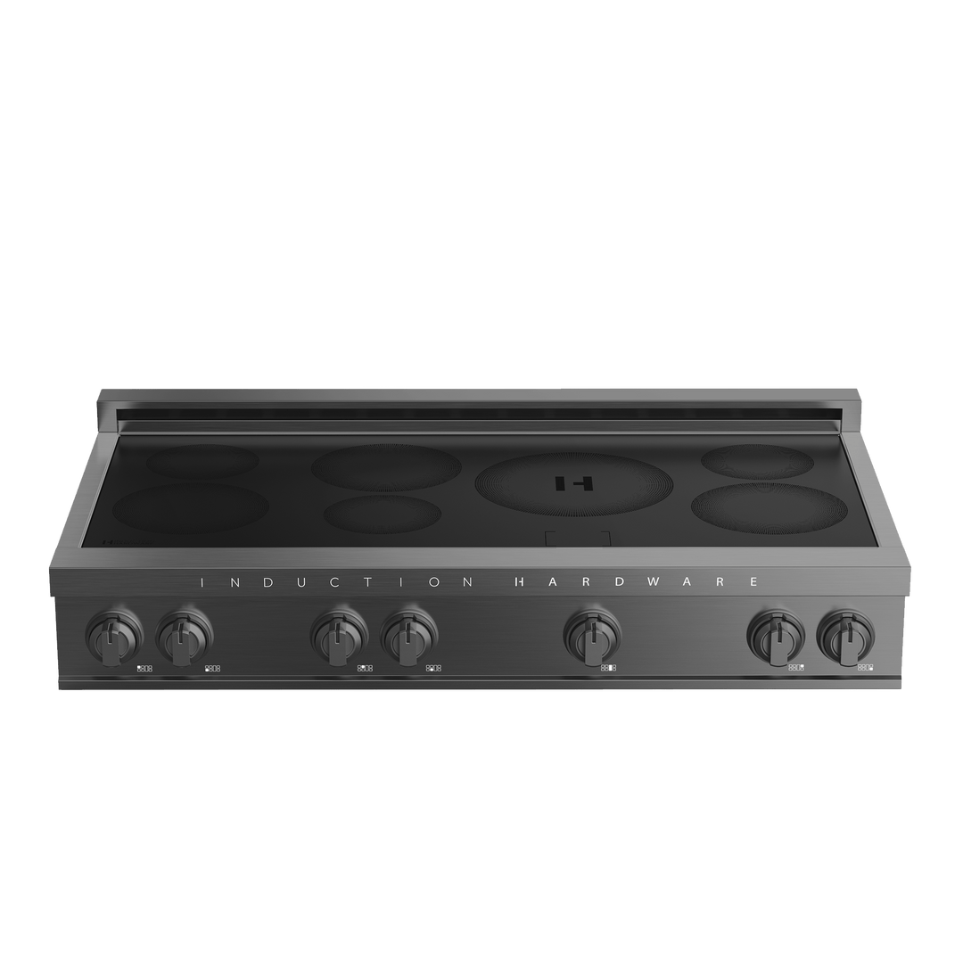48″ Induction Cooktop – Black Stainless