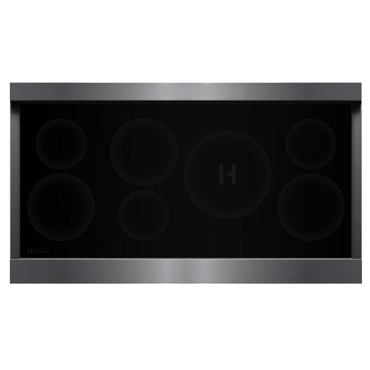 48″ Professional Induction Range – Black Stainless