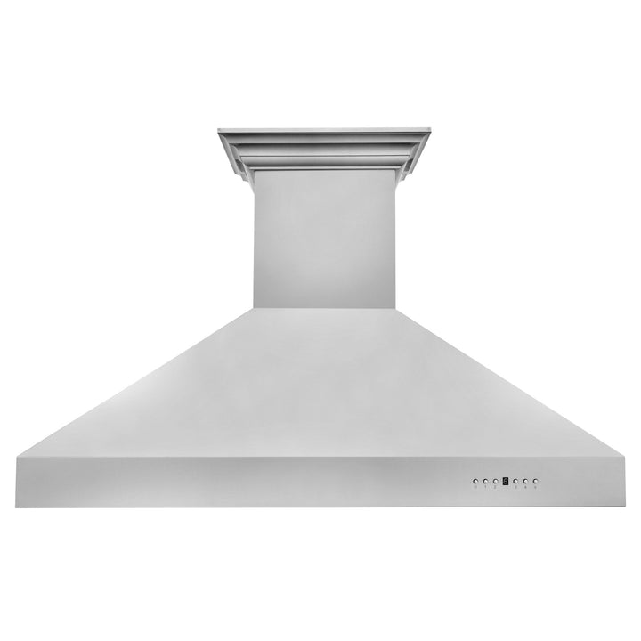 48" ZLINE CrownSoundâ„¢Ducted Vent Wall Mount Range Hood in Stainless Steel with Built-in Bluetooth Speakers (667CRN-BT-48)