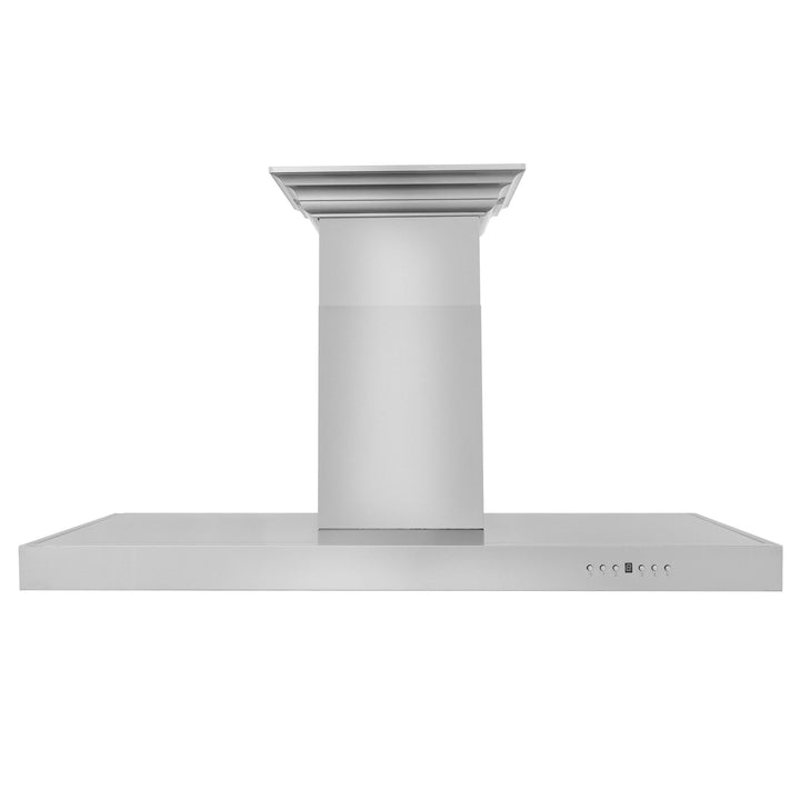 48" ZLINE CrownSoundâ„¢Ducted Vent Wall Mount Range Hood in Stainless Steel with Built-in Bluetooth Speakers (KECRN-BT-48)