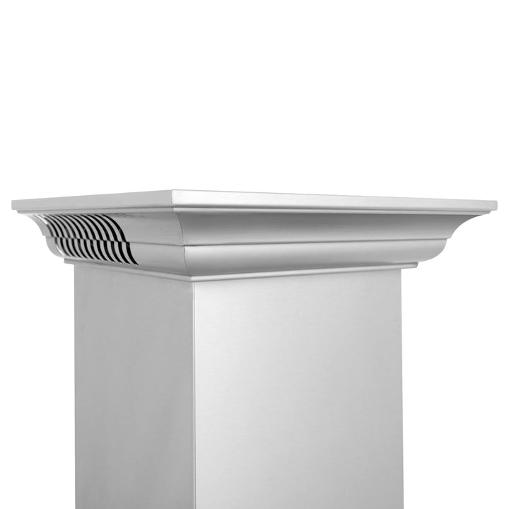 48" ZLINE CrownSoundâ„¢Ducted Vent Wall Mount Range Hood in Stainless Steel with Built-in Bluetooth Speakers (KL2CRN-BT-48)