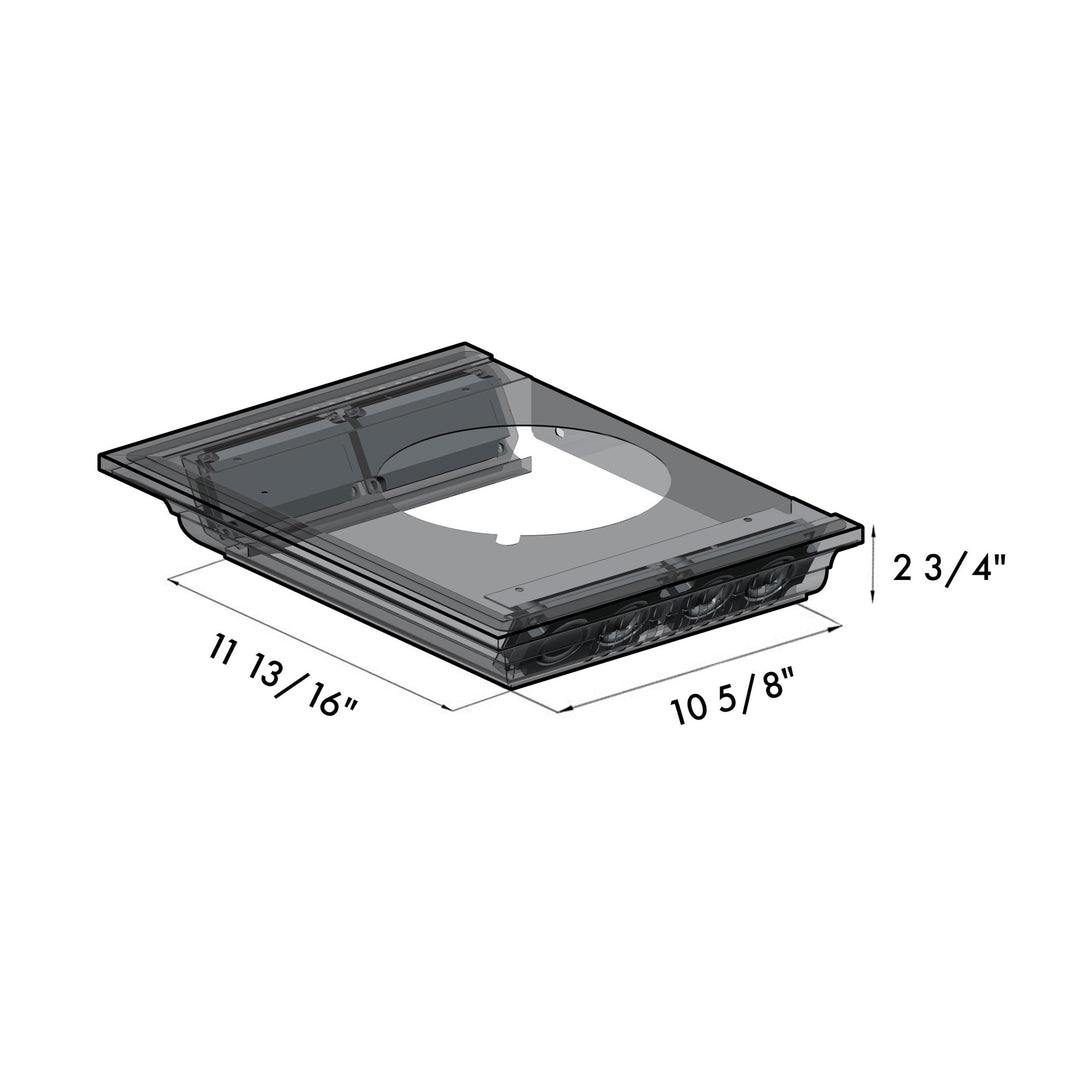 48" ZLINE CrownSoundâ„¢Ducted Vent Wall Mount Range Hood in Stainless Steel with Built-in Bluetooth Speakers (KN4CRN-BT-48)