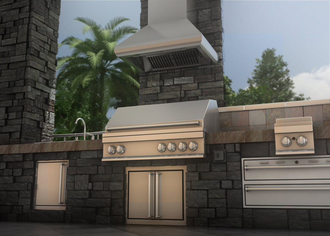 ZLINE 36" Professional Ducted Wall Mount Range Hood in Stainless Steel (687-36)