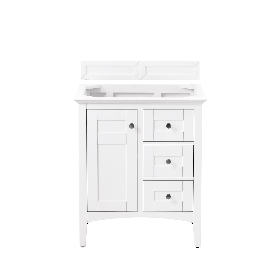 Palisades 30" Single Vanity Cabinet, Bright White
