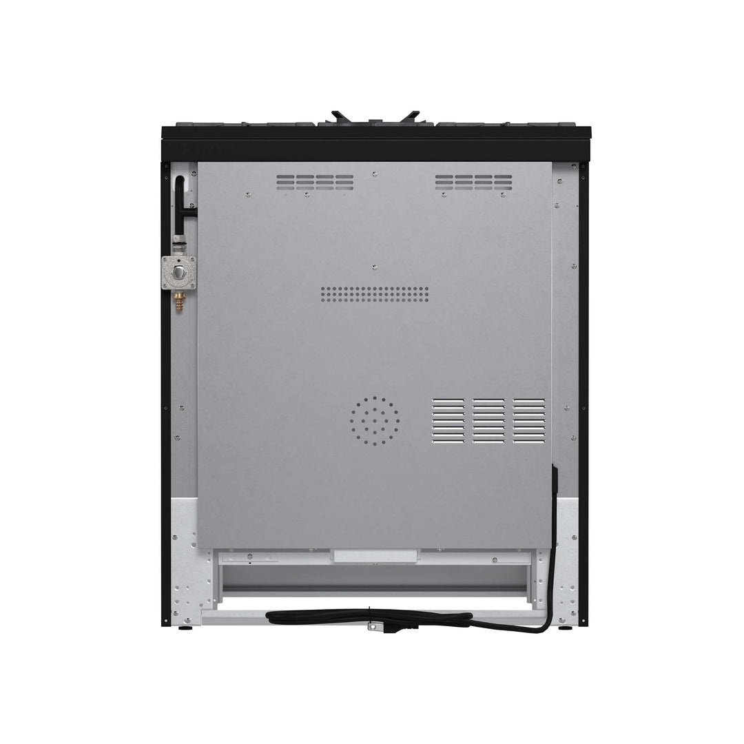 Forno Leonardo 30-Inch Stainless Steel Gas Range, 5 Sealed Burners (Totaling 39,500 BTU), 5 cu.ft. Convection Oven, Continuous Cast Iron Grates, Black Enamel Interior, Auto Re-Ignition, LP Conversion Kit Included