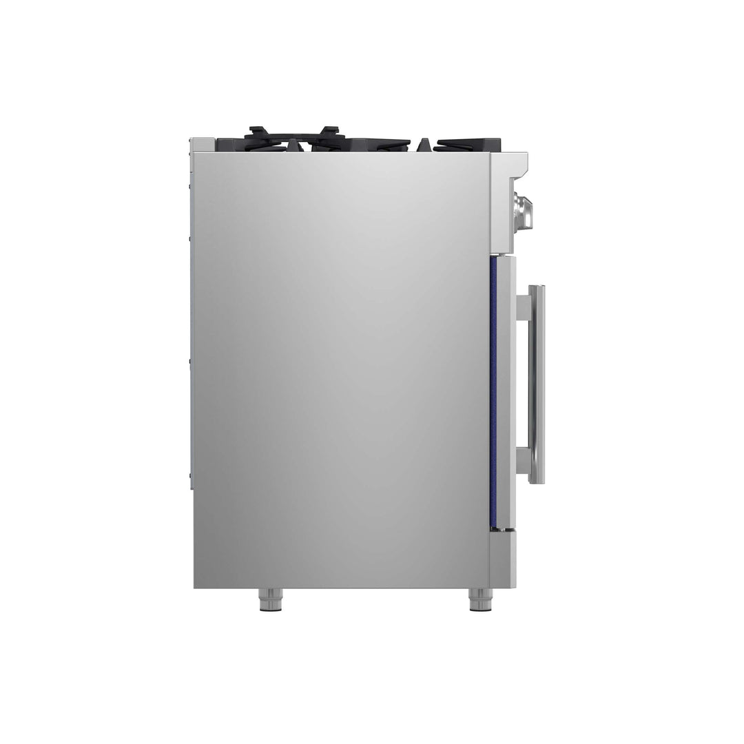 Forno Massimo 30-Inch Freestanding French Door Gas Range, 4 Burners, Convection Oven, Energy Efficient