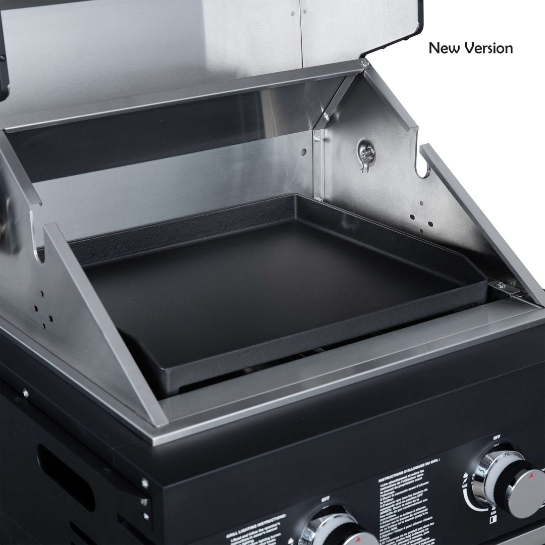 Forno All’Aperto 99,600 BTU Outdoor Kitchen, 5 Burners, Infrared Burners, Side Burner, Black Sintered Stone Countertops, Gas Pizza Oven, Sink Module, Bar & Beverage Center