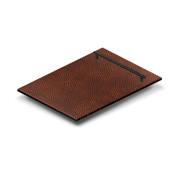 ZLINE 18 in. Dishwasher Panel in Hand-Hammered Copper with Modern Handle (DP-HH-18)