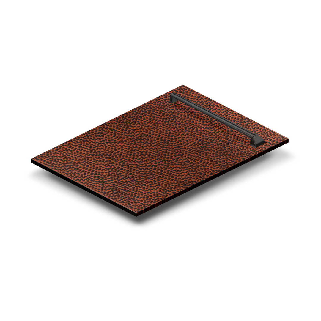 ZLINE 18 in. Dishwasher Panel in Hand-Hammered Copper with Traditional Handle (DP-HH-H-18)
