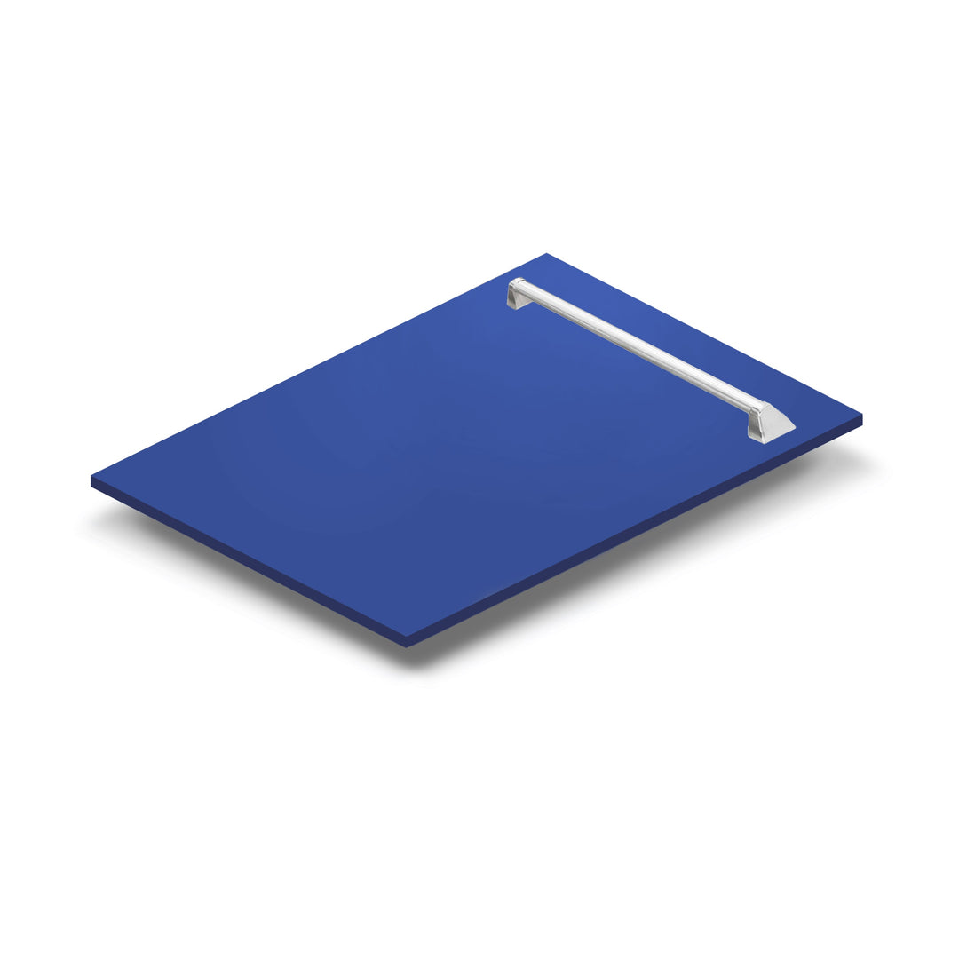 ZLINE 18" Tallac Dishwasher Panel in Blue Matte with Traditional Handle (DPV-BM-18)