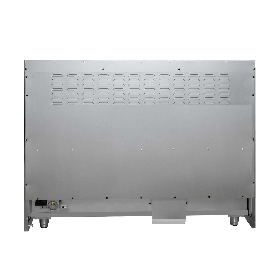 Forno Galiano 48-Inch Freestanding Dual Fuel Range, 8 Burners, Double Convection Ovens