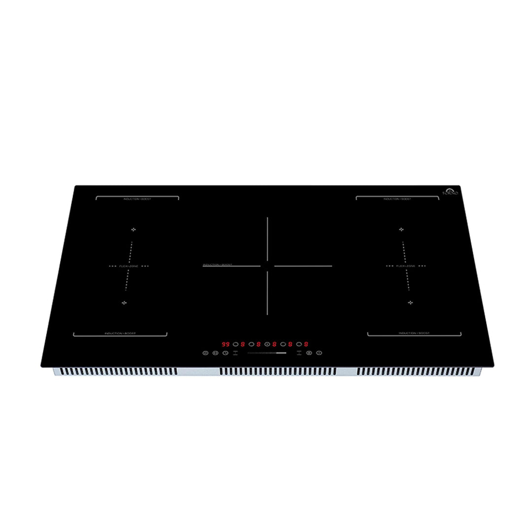 Forno Ornonzo 36-Inch Induction Cooktop, 5 Zones, 2 Flex-Zones, 10,200W Total Power, Touch Control, 9 Power Levels