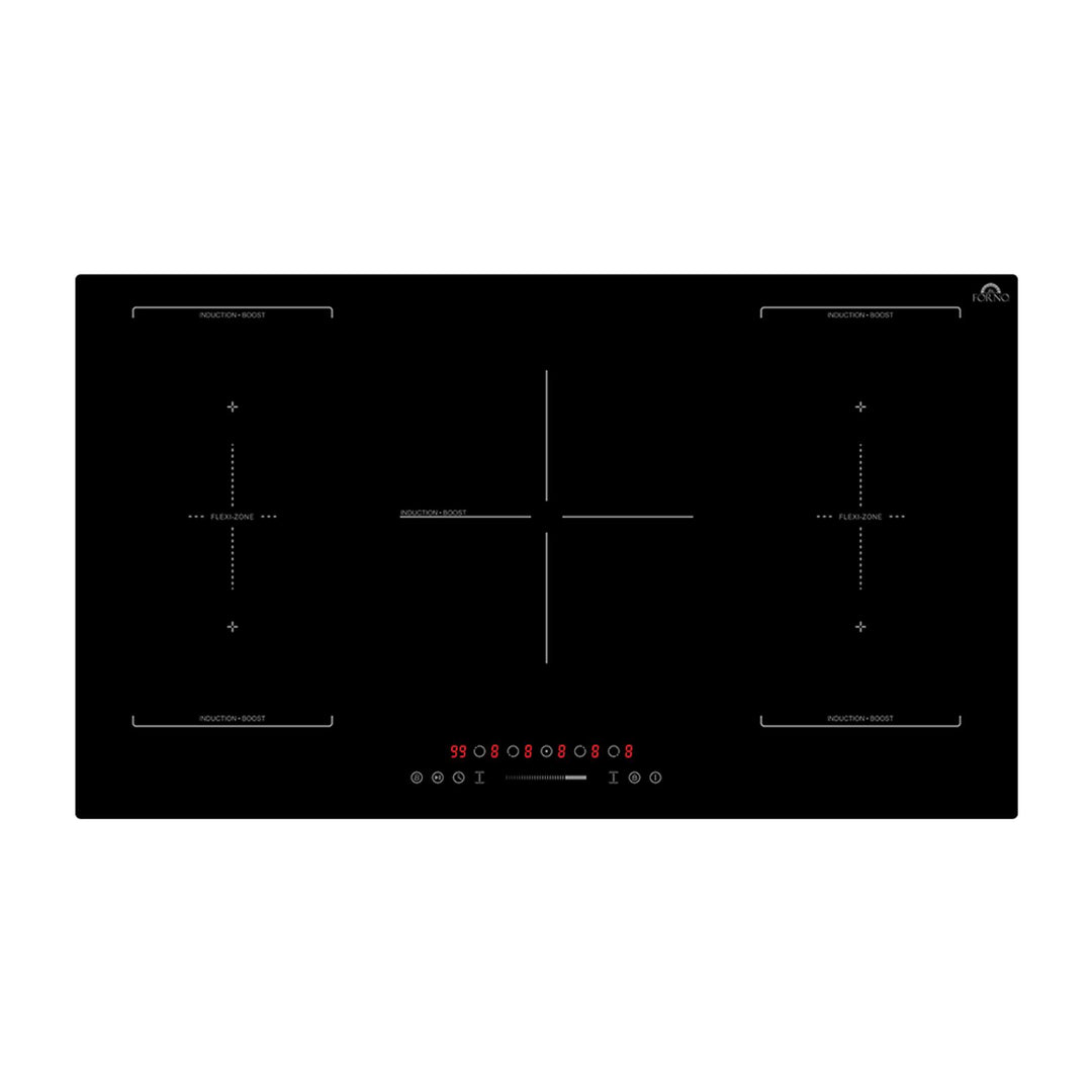 Forno Ornonzo 36-Inch Induction Cooktop, 5 Zones, 2 Flex-Zones, 10,200W Total Power, Touch Control, 9 Power Levels