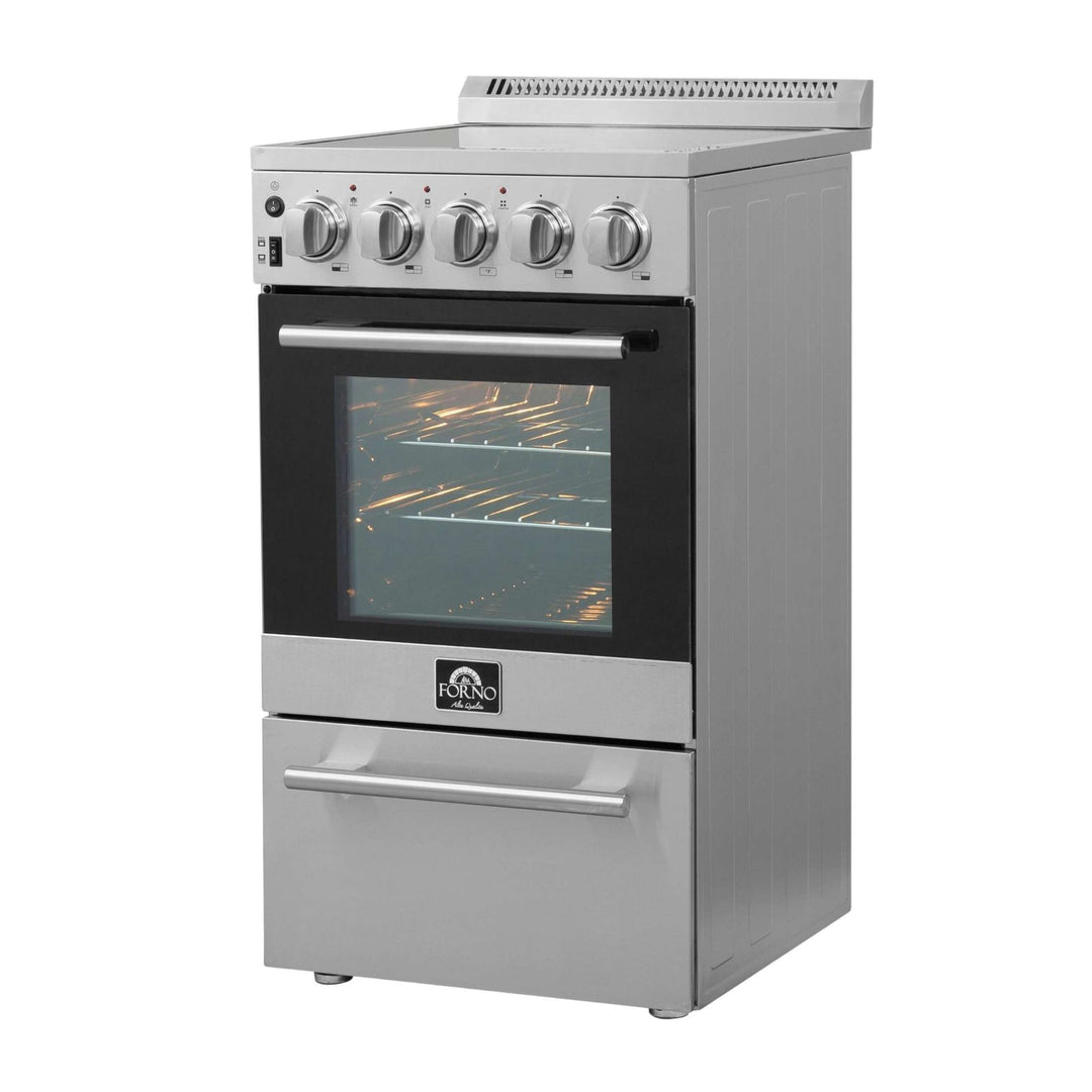 Forno Pallerano 20 Inch Freestanding Electric Range, Compact Design
