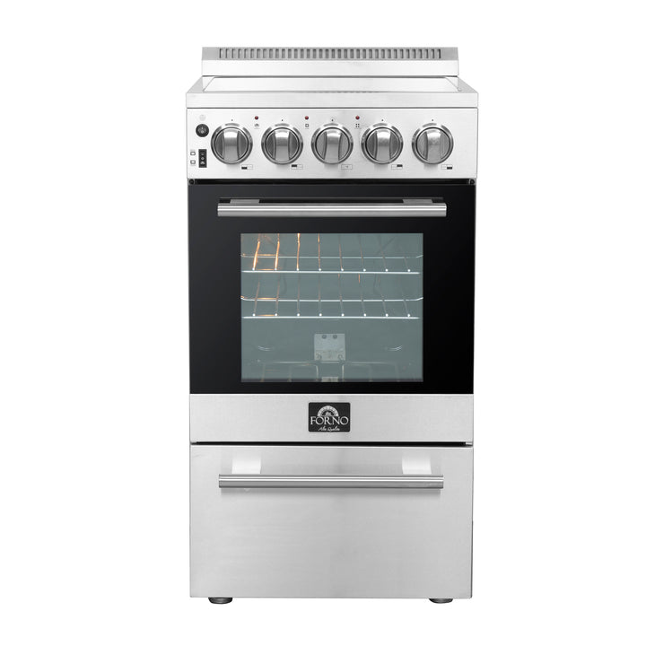 Forno Pallerano 20 Inch Freestanding Electric Range, Compact Design