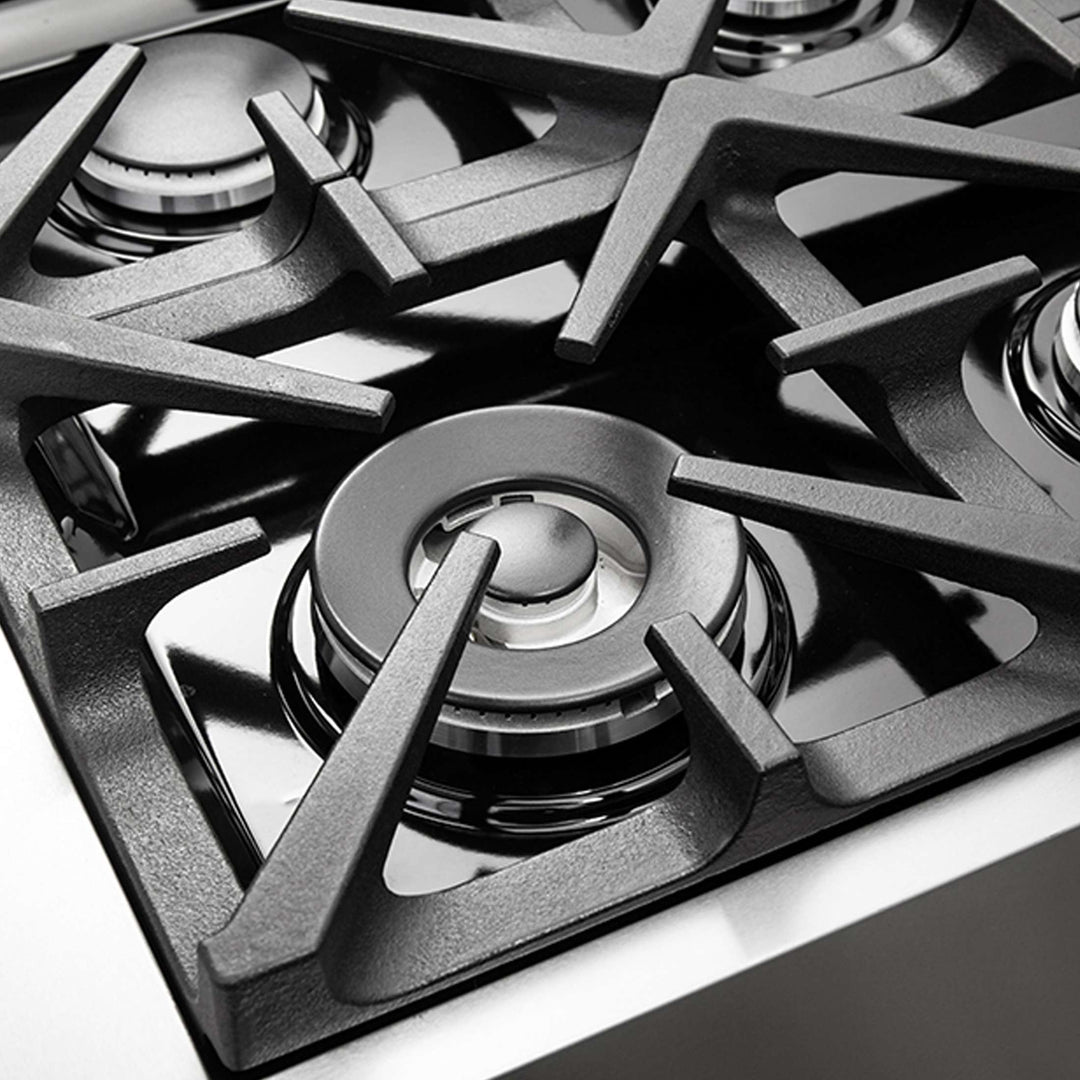 Forno Massimo 36-Inch Freestanding Dual Fuel Range, 6 Burners, Double Convection Ovens