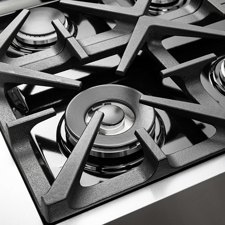 Forno Massimo 36-Inch Freestanding Dual Fuel Range, 6 Burners, Double Convection Ovens