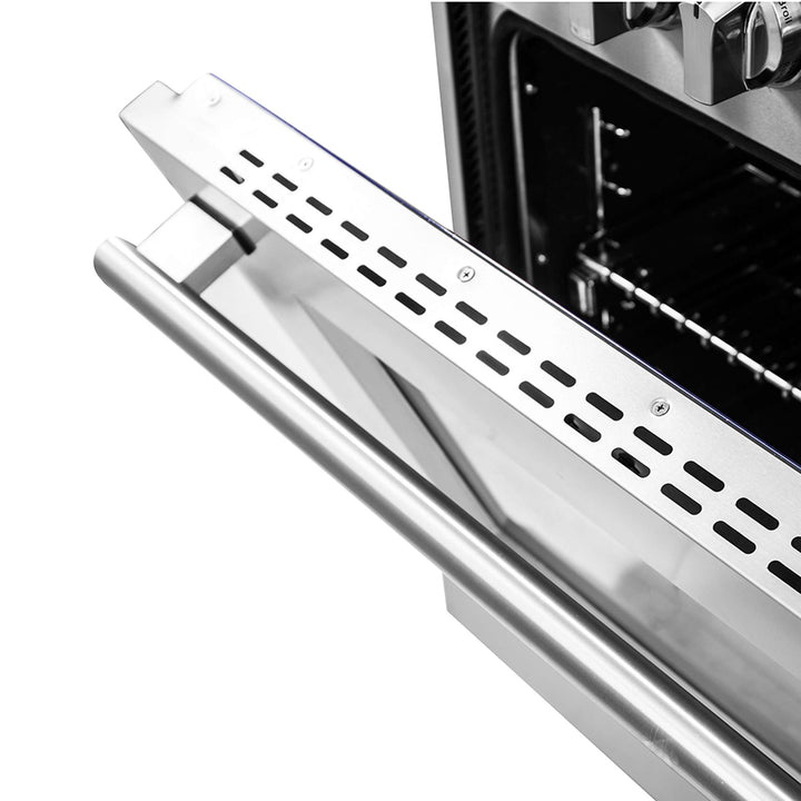 Forno Massimo 36-Inch Freestanding Dual Fuel Range, 6 Burners, Double Convection Ovens