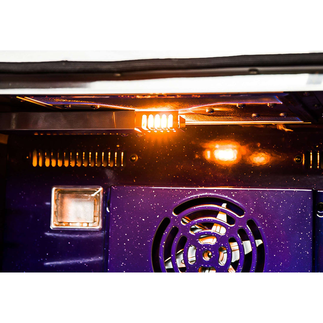 Forno Capriasca 36-Inch Gas Range, Stainless Steel, 6 Brass Burners, 120,000 BTU, Convection Oven, Energy Efficient